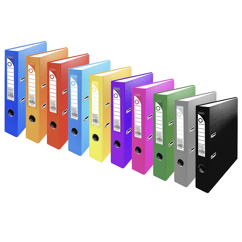 Biblioraft plastifiat, gri, 5 cm - NEBO - imagine 5