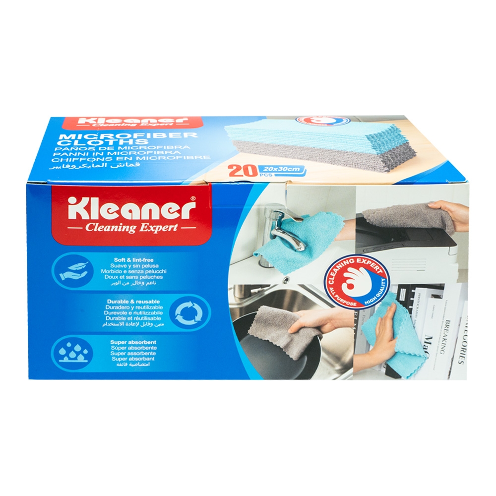Lavete microfibra, 20buc/set - KLEANER - imagine 3
