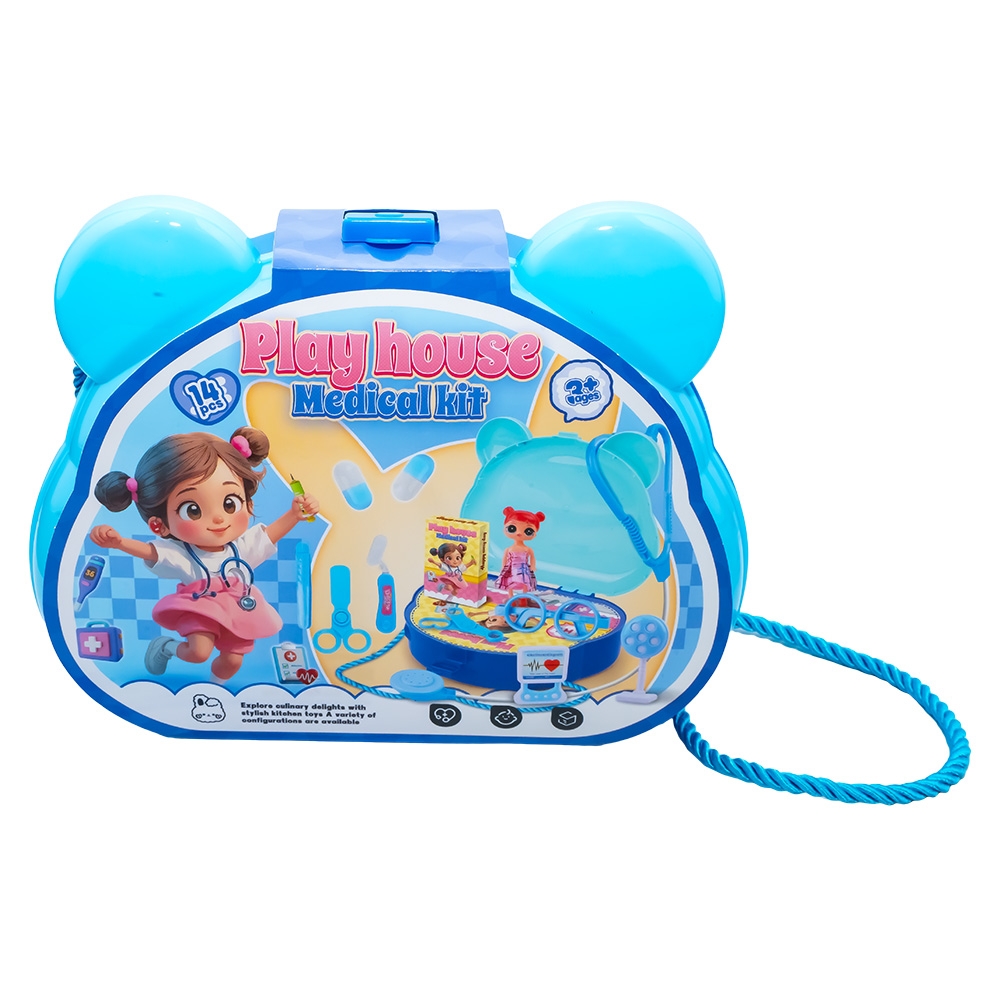 Play set Doctor + papusica, in gentuta, 19 piese/set - imagine 3