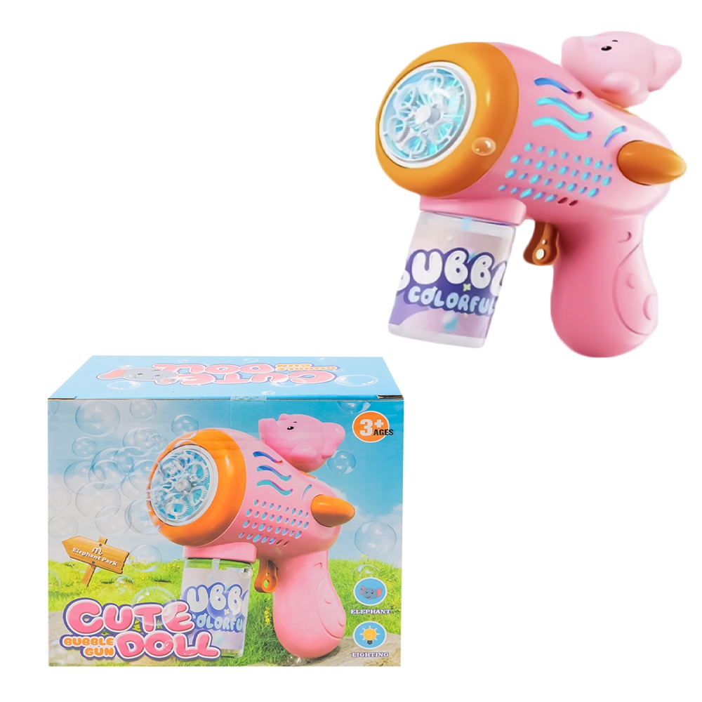 Pistol baloane de sapun, cu baterii, Elefant