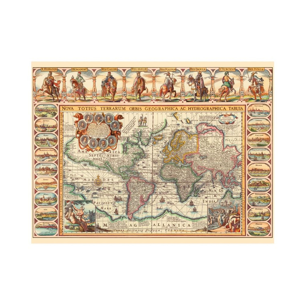 Puzzle 2000 piese, Harta istorica a lumii - DINO TOYS - imagine 4