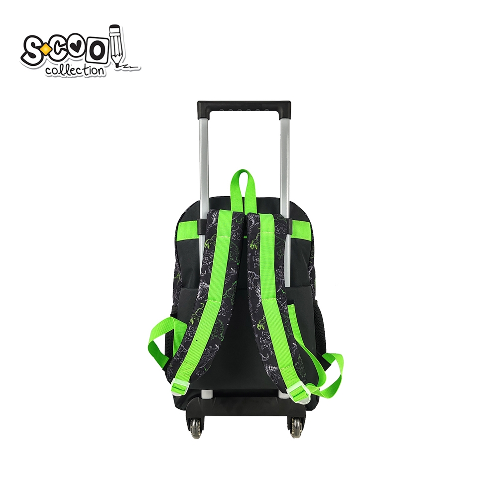 Ghiozdan trolley, 45x32x16.5 cm, DINOSAURS - S-COOL - imagine 3
