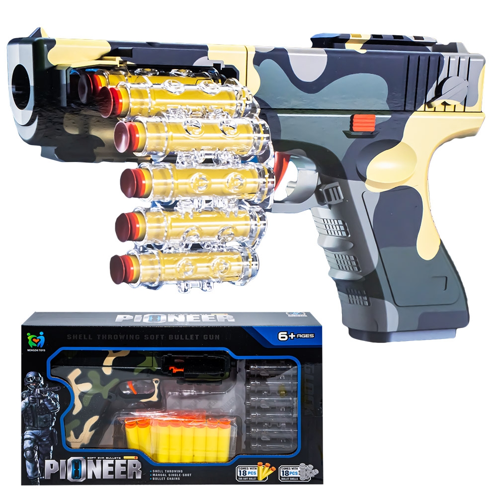 Pistol + gloante burete, 20 cm