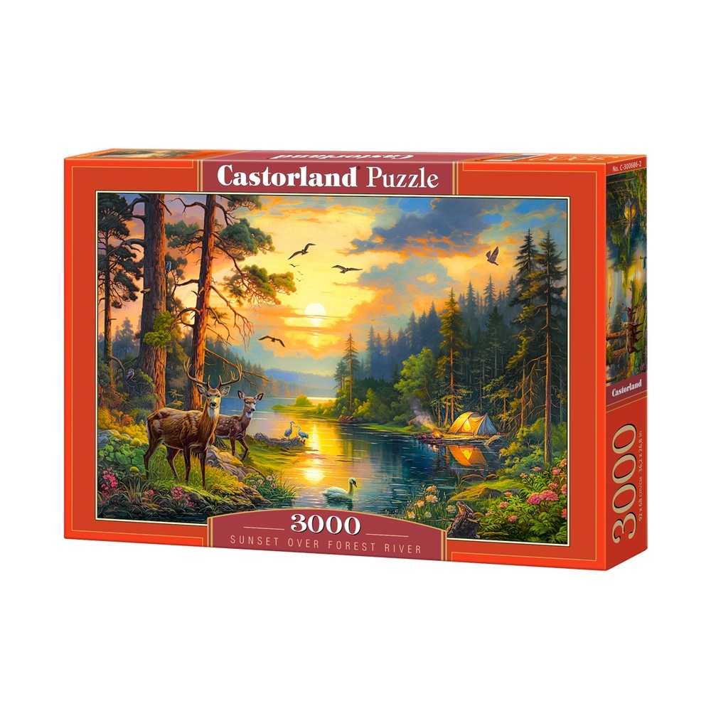 Puzzle 3000 piese, Asfintit In Padure - Castorland
