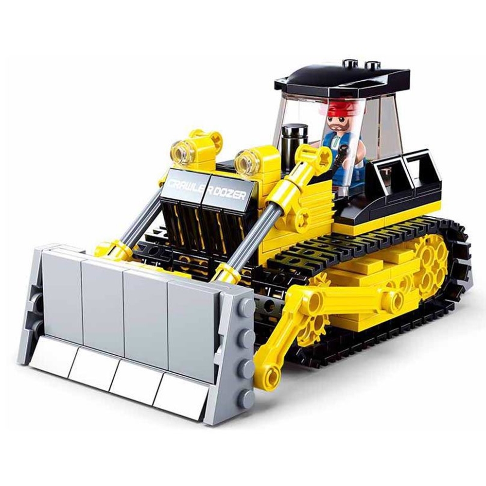 Set de constructie Town, 231 piese, Buldozer - Sluban - imagine 3