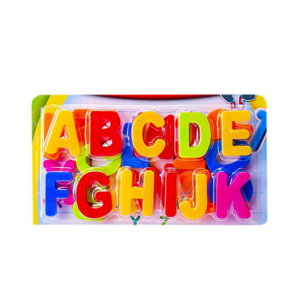 Litere majuscule+ cifre magnetice, 1 set/blister - imagine 3