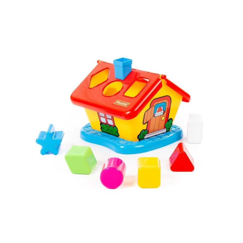 Casuta educativa + forme, 21x20x18 cm, Polesie - imagine 5
