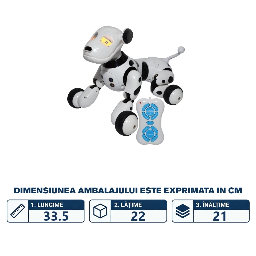 Robot catel, vorbitor, cu RC, AC, 24x18x18 cm - imagine 2