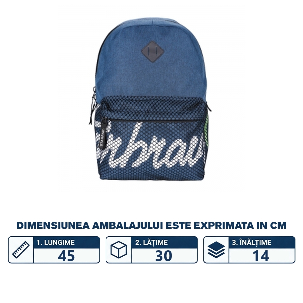 Ghiozdan Blue, 45x30x14 cm - STARPAK - imagine 2