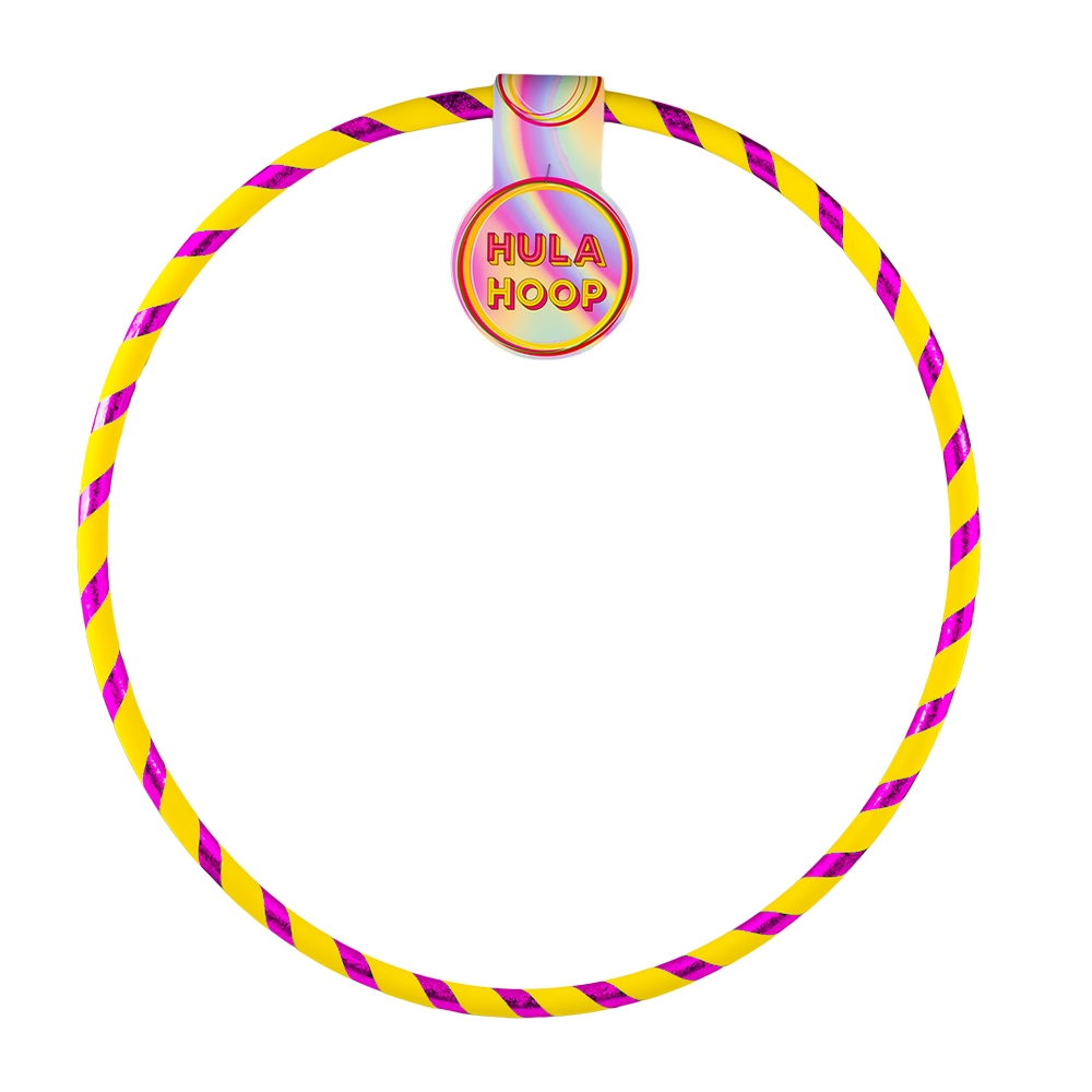 Cerc Hula Hoop, glitter, 60-72 cm, 36 buc/set - imagine 7