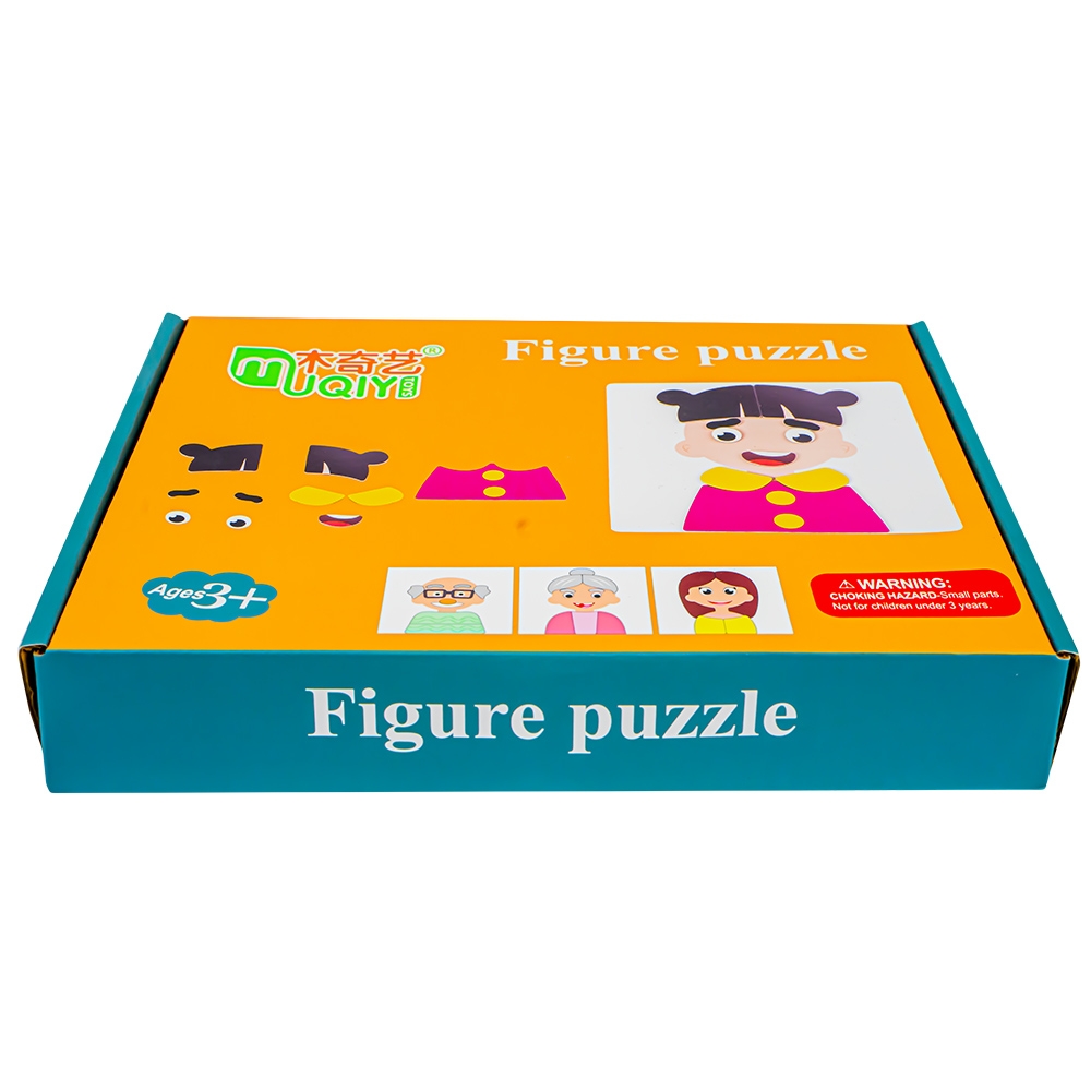 Puzzle magnetic, din lemn, Meserii/Familie - imagine 3