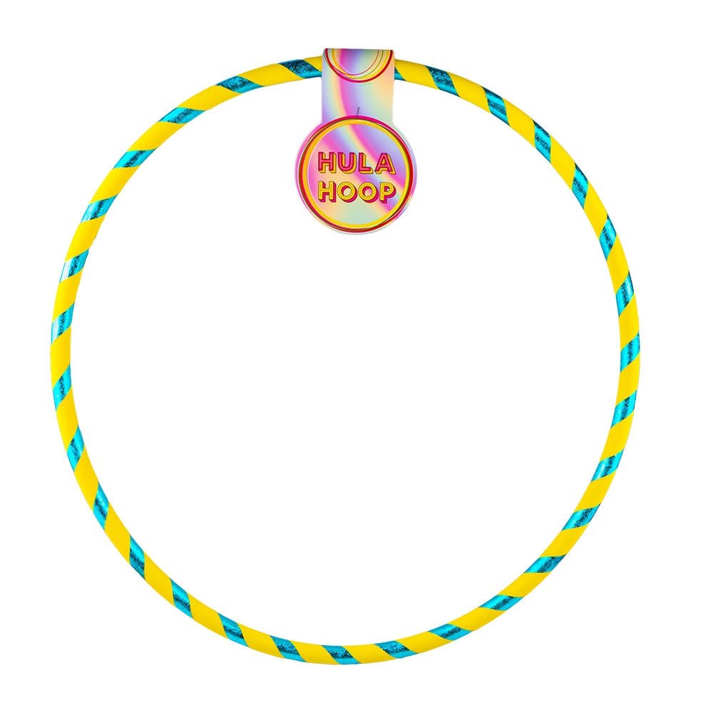 Cerc Hula Hoop, glitter, 60-72 cm, 36 buc/set - imagine 6