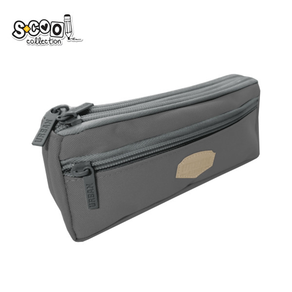 Penar borseta, 2 fermoare, Urban, 21x5.5x21 cm - S-COOL - imagine 5