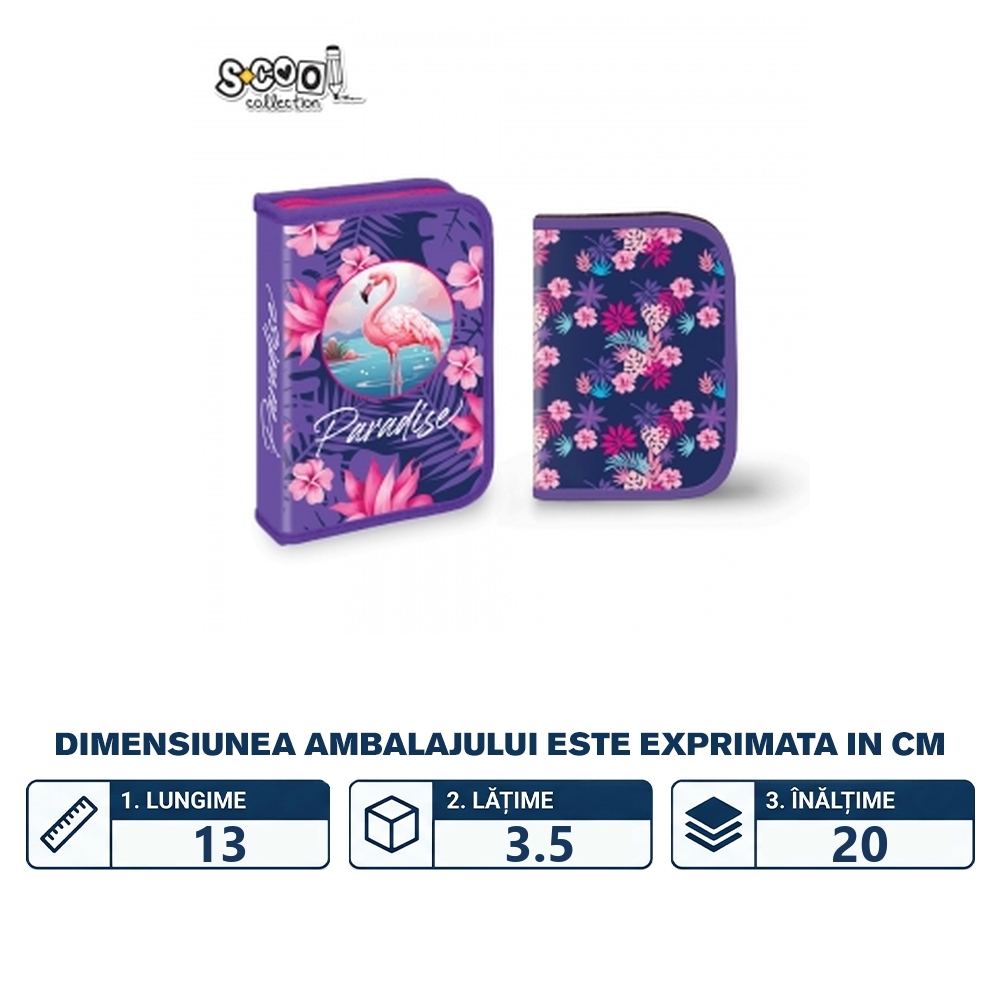 Penar neechipat, 1 fermoar, 2 extensii, PARADISE - S-COOL - imagine 2