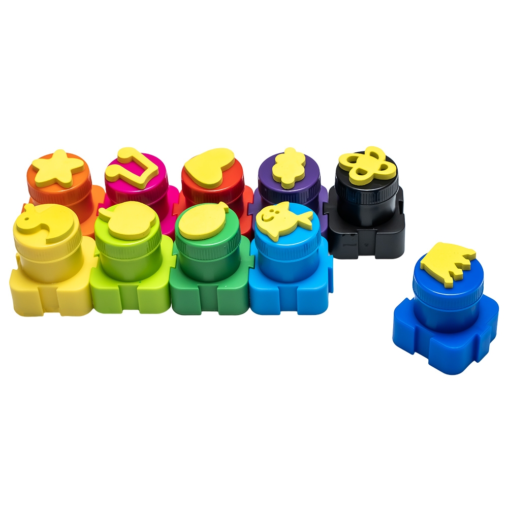 Finger paints, 10 culori/set - NEBO - imagine 5