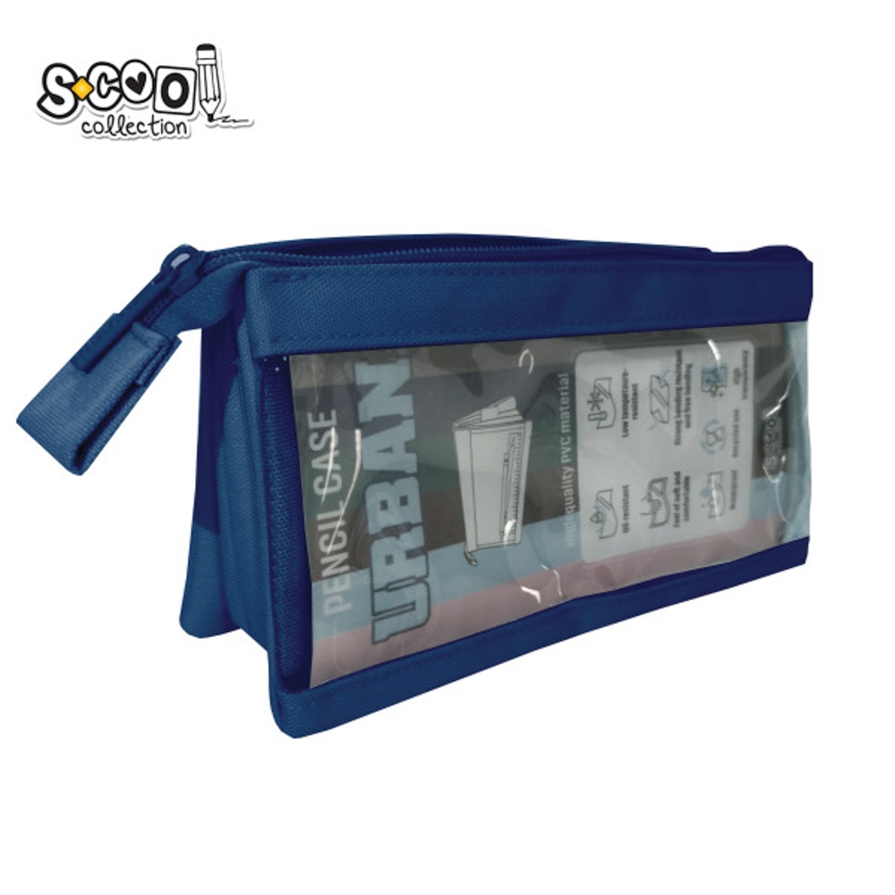 Penar borseta transparent, Urban, 20.5x8x11 cm - S-COOL - imagine 5