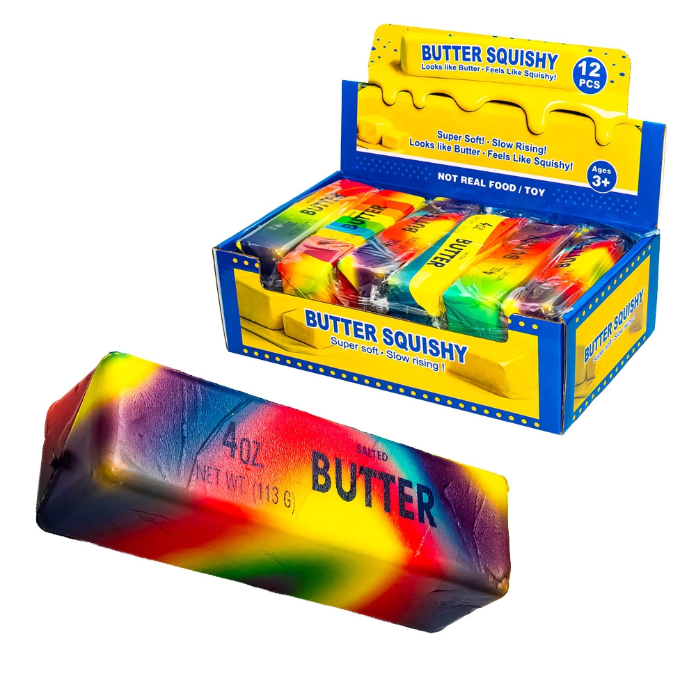 Jucarie antistres Squishy, Rainbow Butter