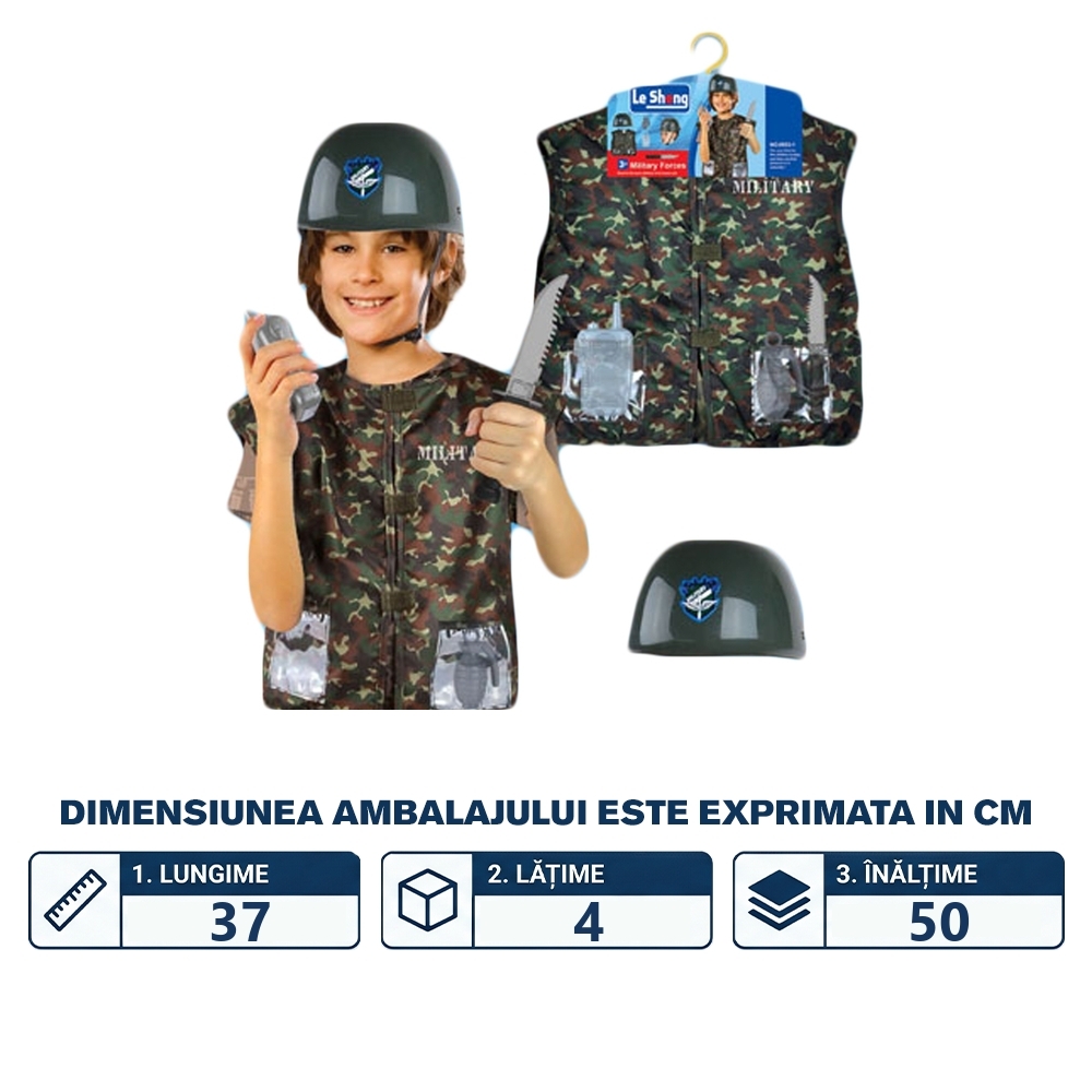 Costum Soldat, cu accesorii - imagine 2