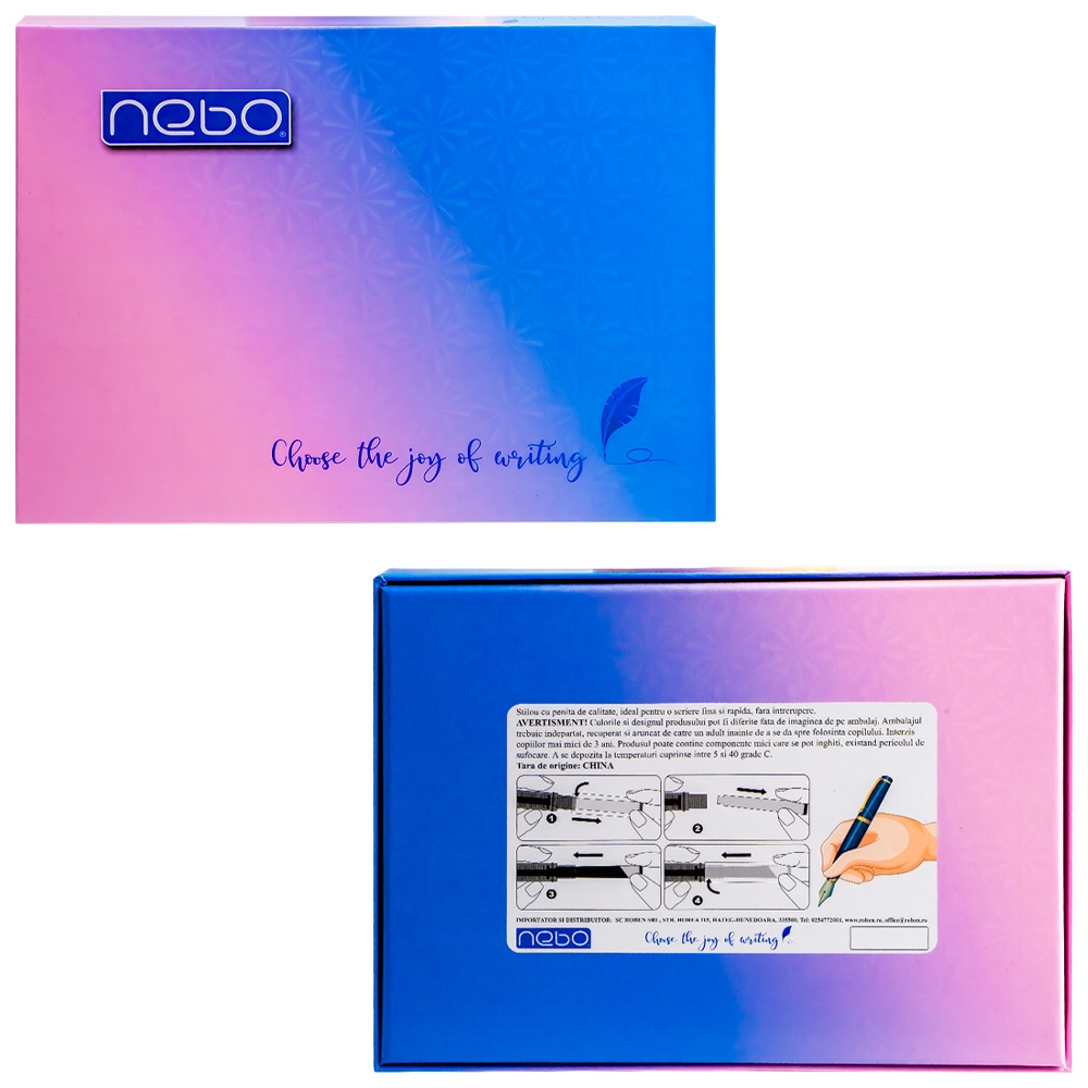 Stilou din metal, cerneala termosensibila - NEBO - imagine 4