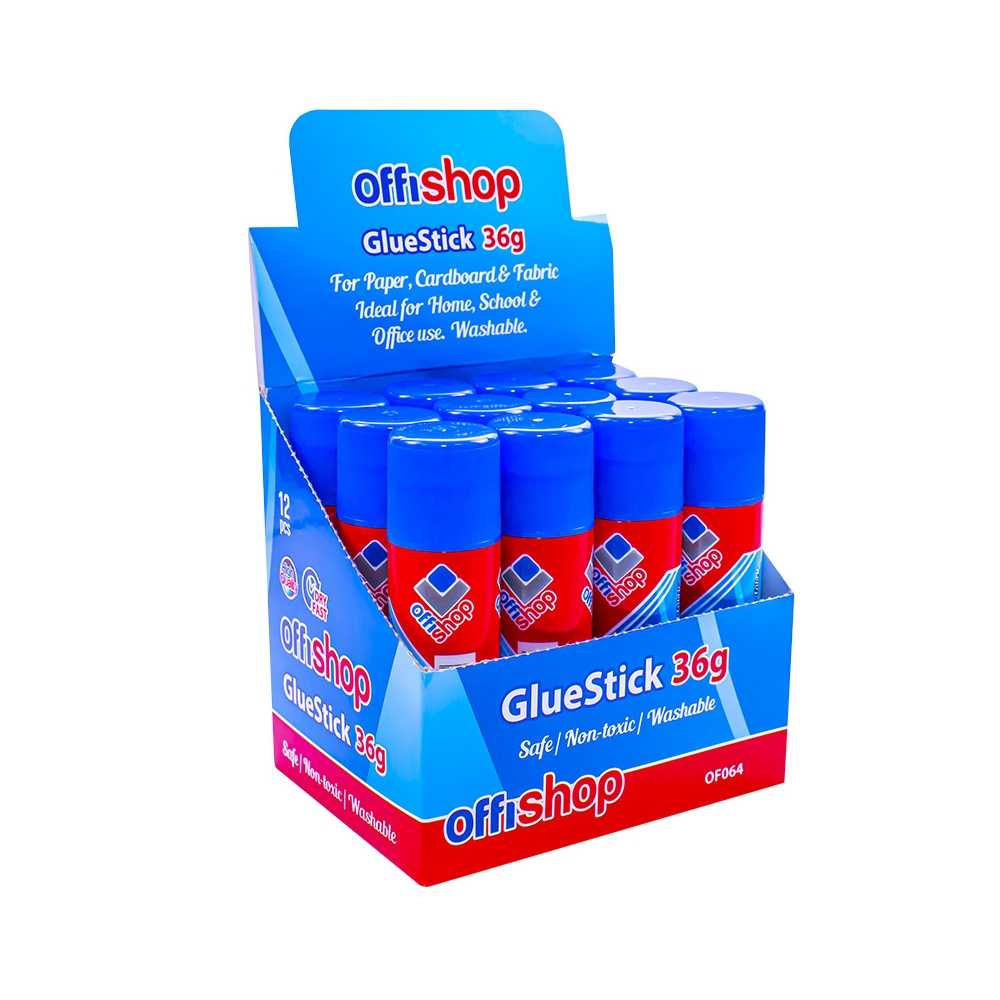 Lipici solid, PVP, 36g, 12 buc/cutie - OFFISHOP - imagine 4