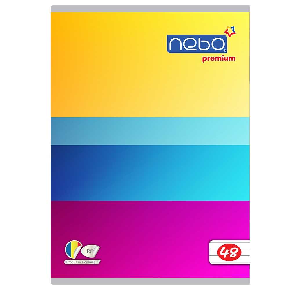 Caiet A5 48 file, NEBO Premium, 80g, DR - imagine 4