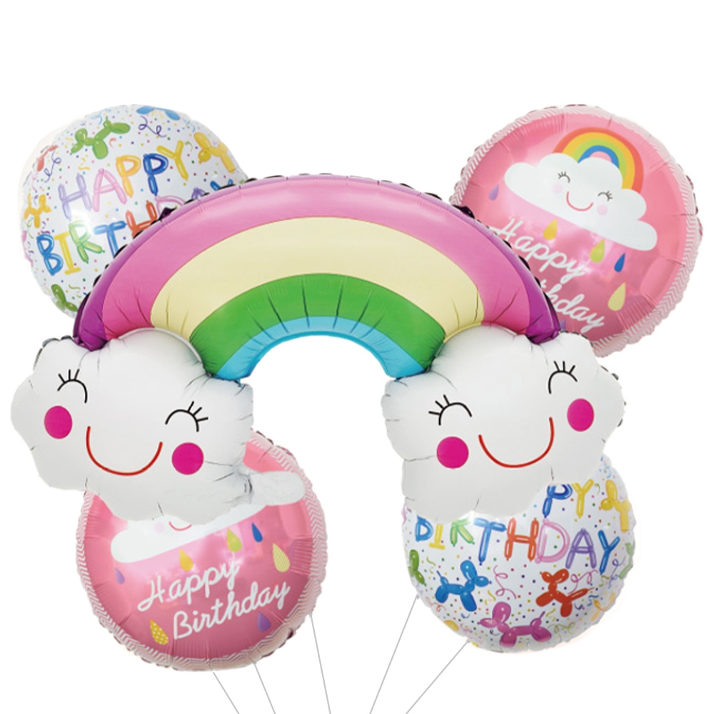 Balon, folie aluminiu, Curcubeu - imagine 2