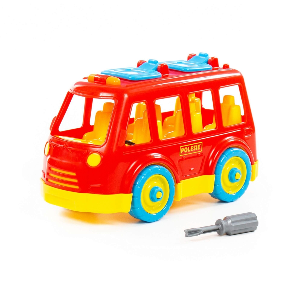 Autobuz demontabil, 26,5X14,5X15,5 cm, Polesie - imagine 2