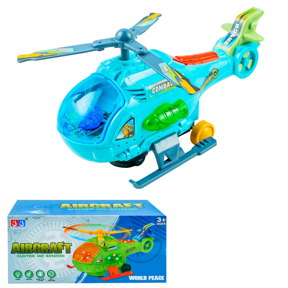 Elicopter cu muzica si lumina