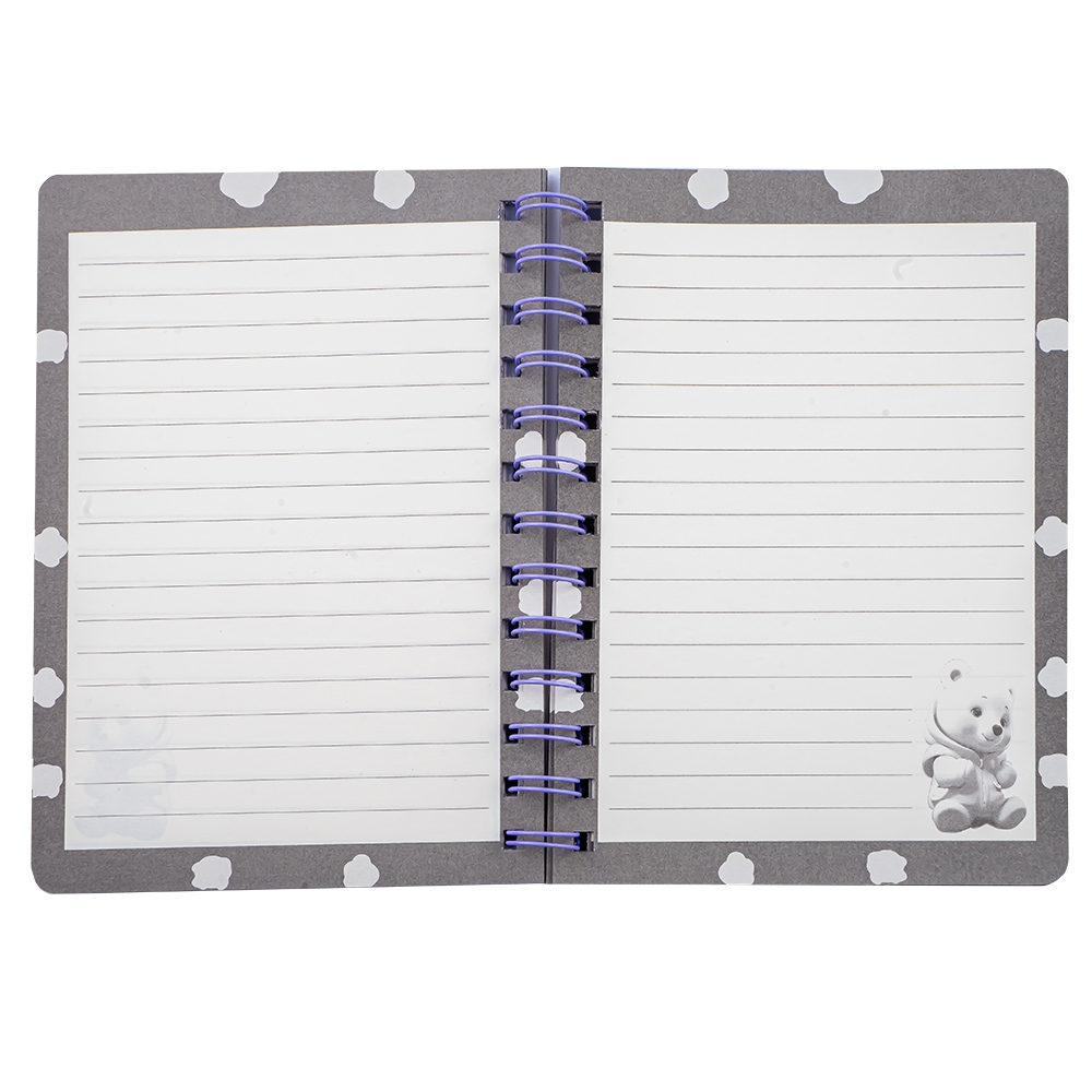 Notes A6, cu arc, 3D, Ursulet - imagine 3
