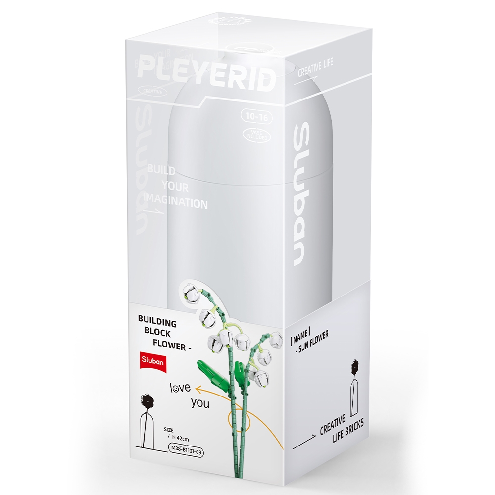 Set de Constructie Flowers, 253 piese, Lacramioara - Sluban - imagine 4