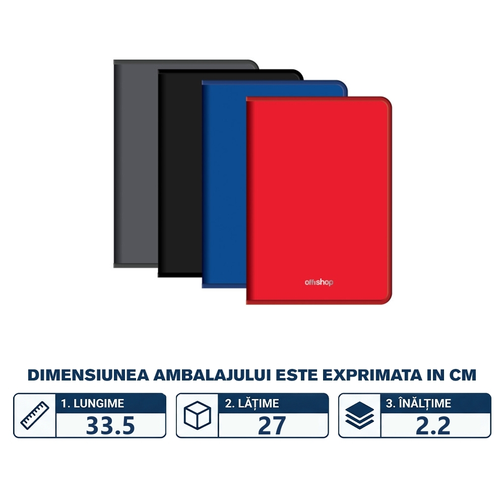 Mapa A4 cu fermoar - OFFISHOP - imagine 2