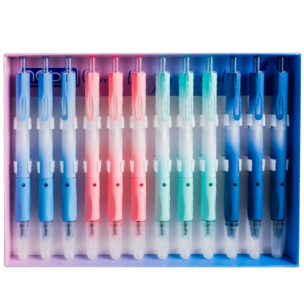 Stilou din plastic, cu mecanism, cerneala termosensibila - NEBO - imagine 3
