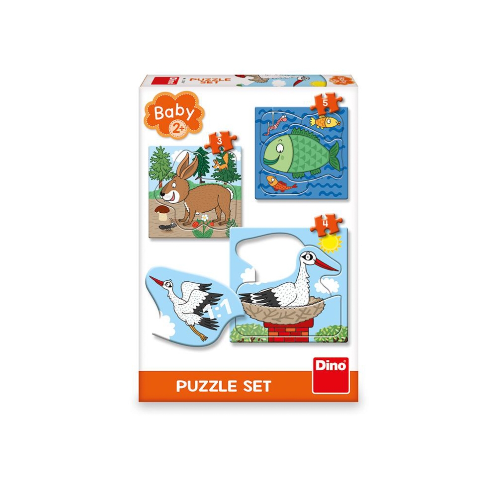 Puzzle 3 in 1, Unde locuiesc animalele - DINO TOYS - imagine 3