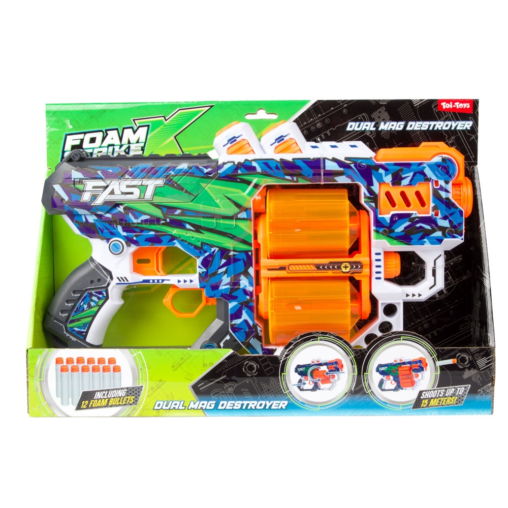 Pistol cu 12 sageti, Foam Strikex - Toi-Toys - imagine 2