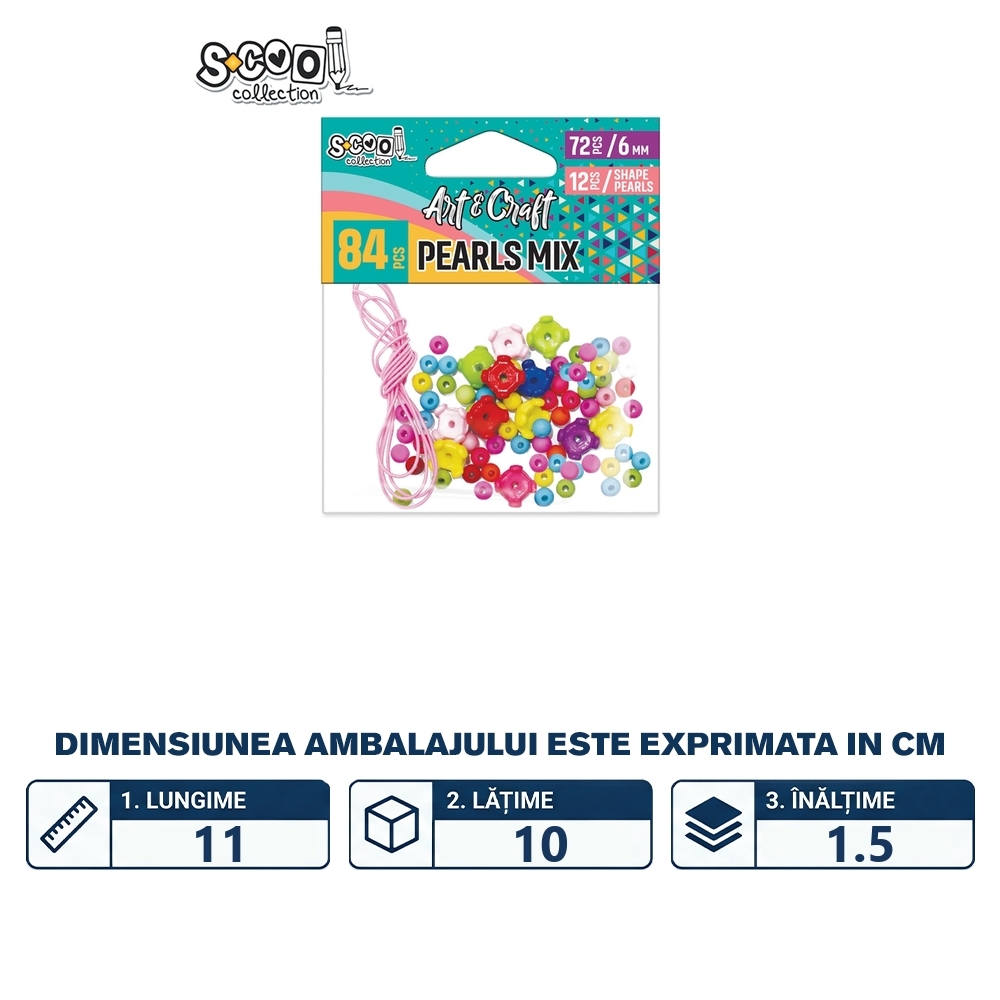 Accesorii craft, margele - S-COOL - imagine 2