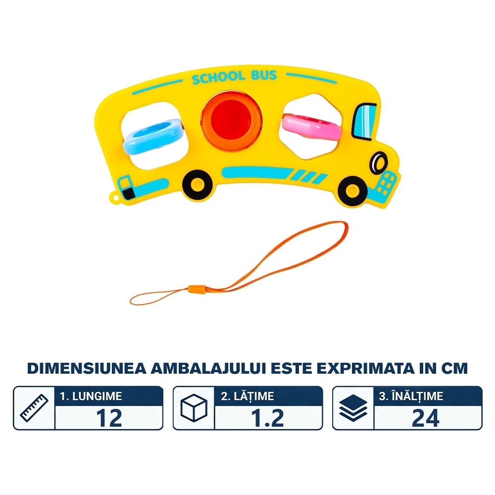 Jucarie senzoriala, antistres - autobuz - imagine 2