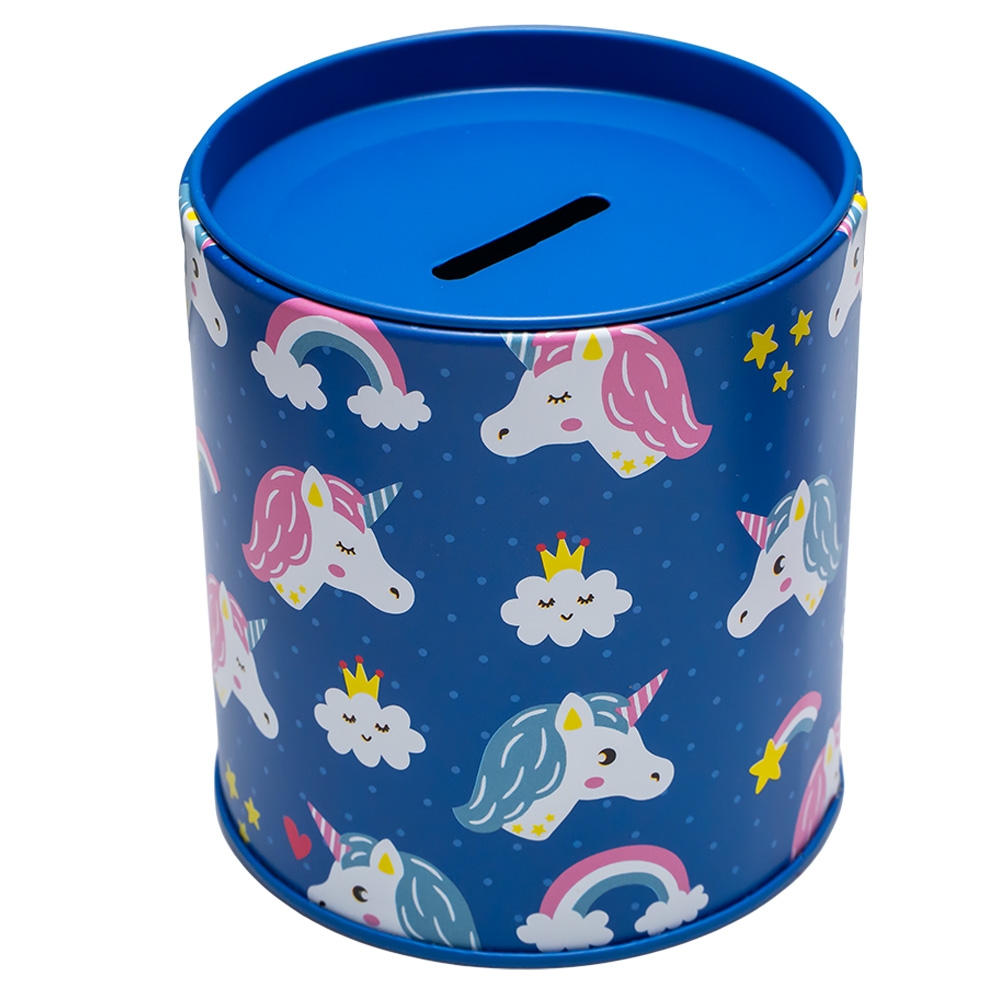 Pusculita din metal, rotunda - Unicorn - imagine 4