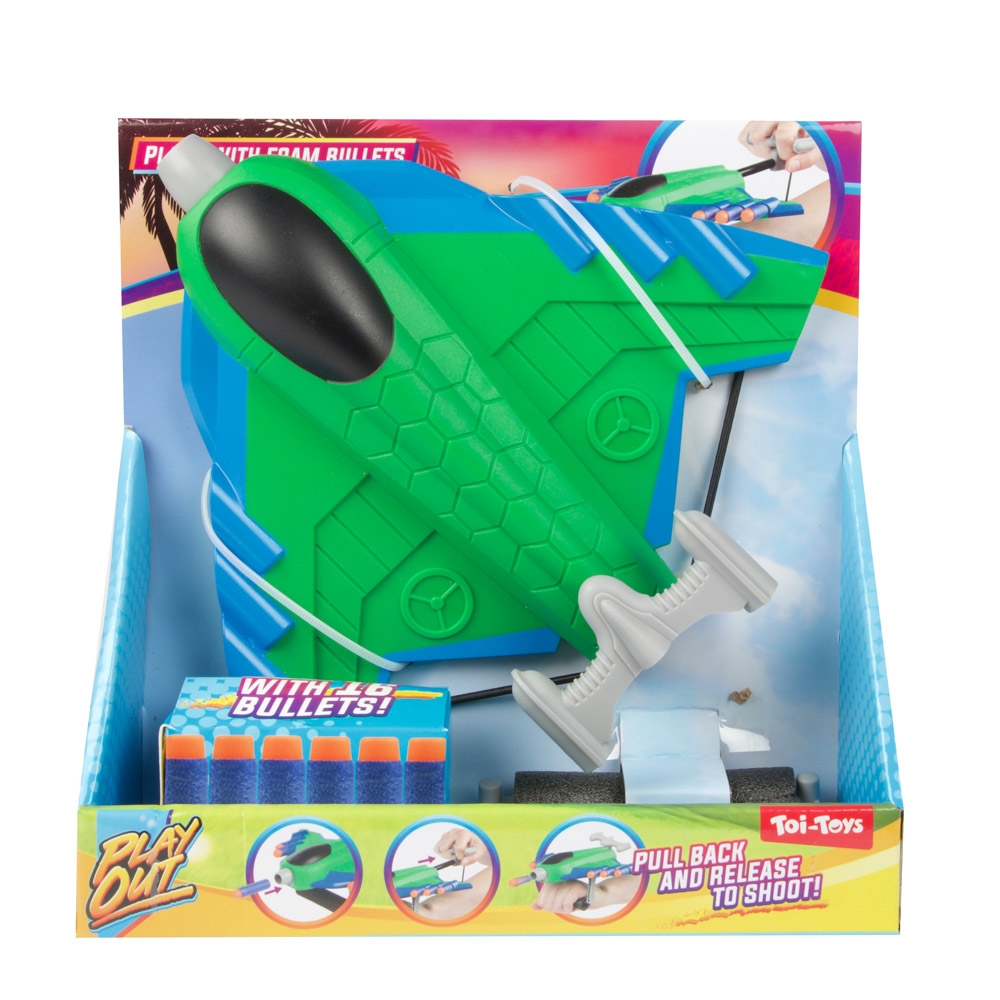 Avion lansator + 16 gloante burete - Toi-Toys - imagine 4