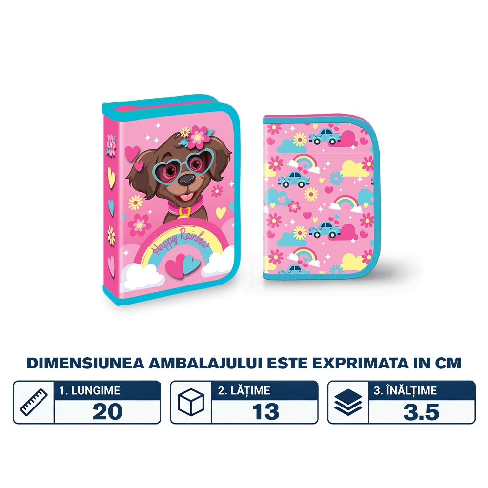 Penar echipat, 1 fermoar, 2 extensii, 32 piese - S-COOL - imagine 2