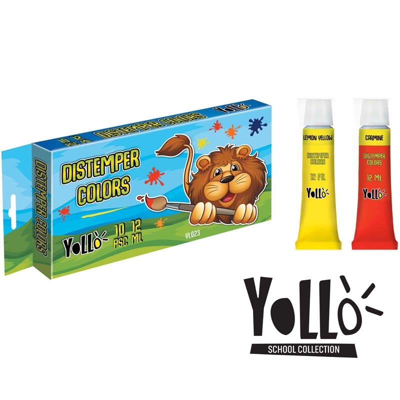 Tempera, 12 ml, 10 culori/set - S-COOL