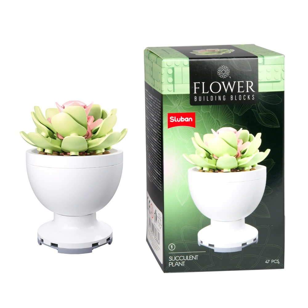 Set de constructie Flowers - Plante in ghiveci - Toi-Toys - imagine 5