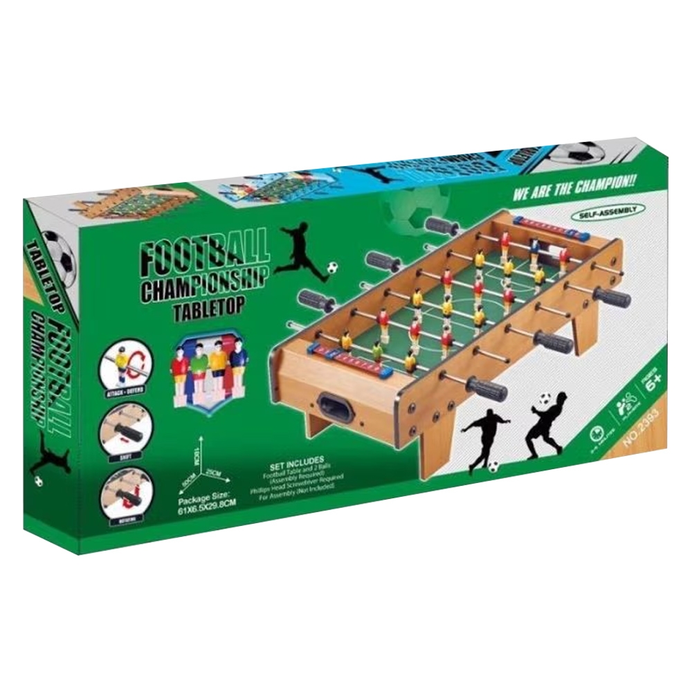 Masa de fotbal, din lemn, 60.5x30.5x18.5 cm - imagine 4