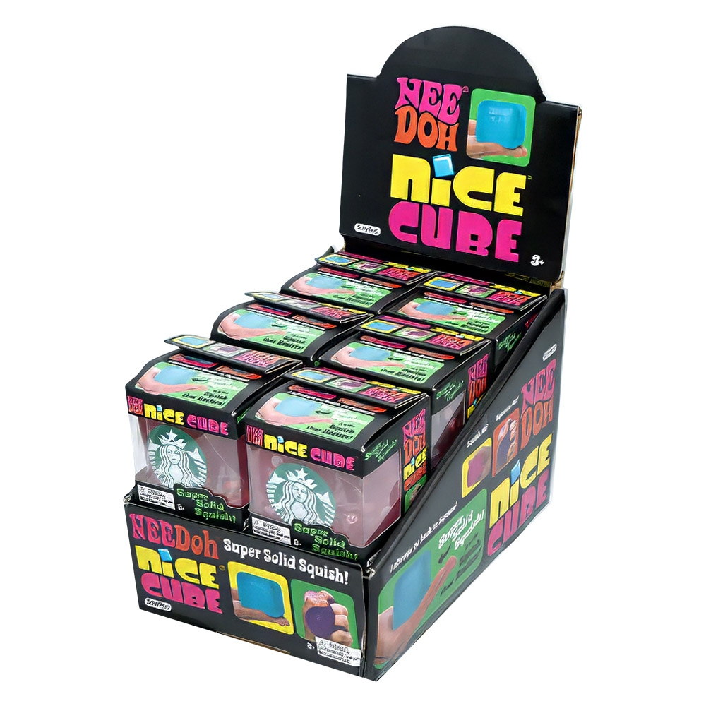Jucarie antistres Squishy Cube, Pink Sugar - imagine 5