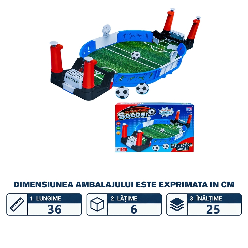 Joc Fotbal de masa, 21x45 cm - imagine 2