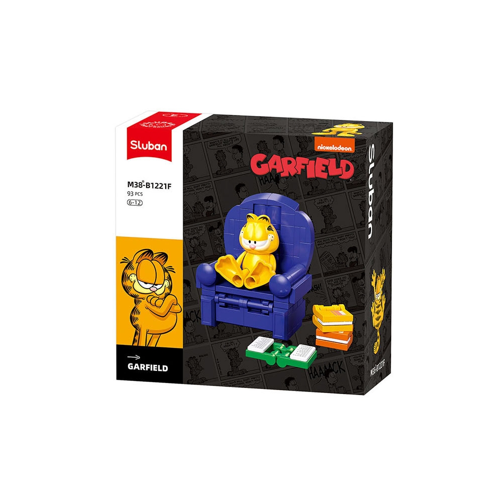 Set de constructie, 6 modele/display, Garfield - Sluban - imagine 10