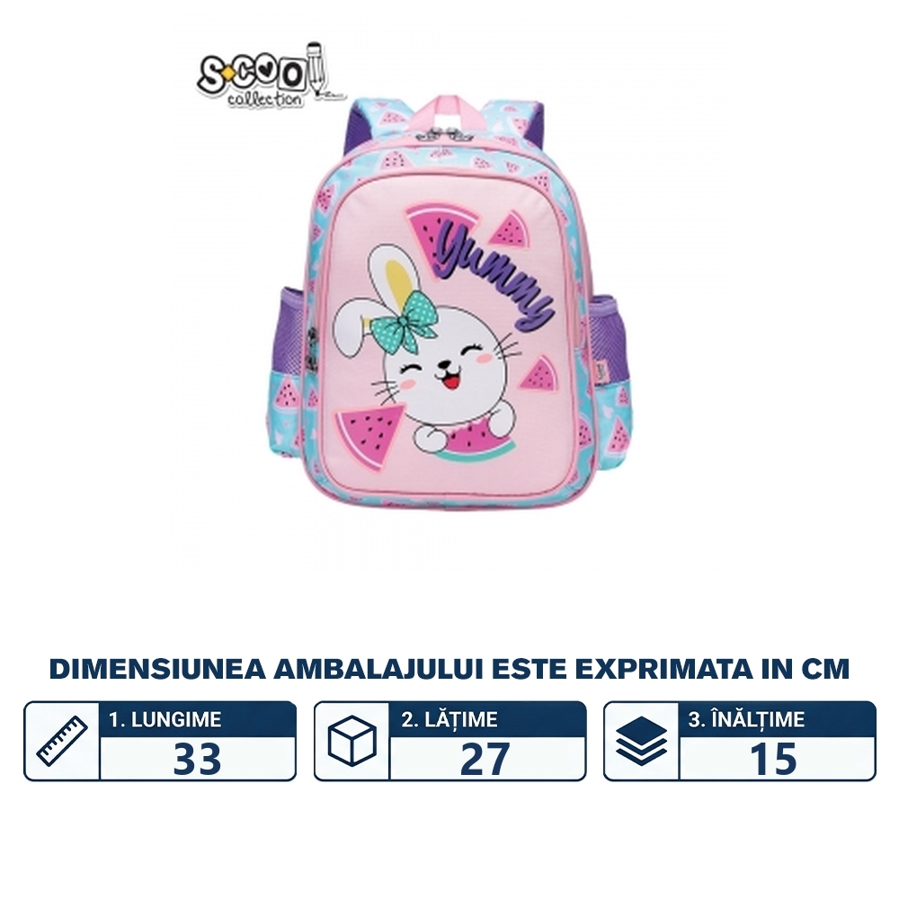 Ghiozdan gradinita, 33x27x15 cm, RABBIT - S-COOL - imagine 2
