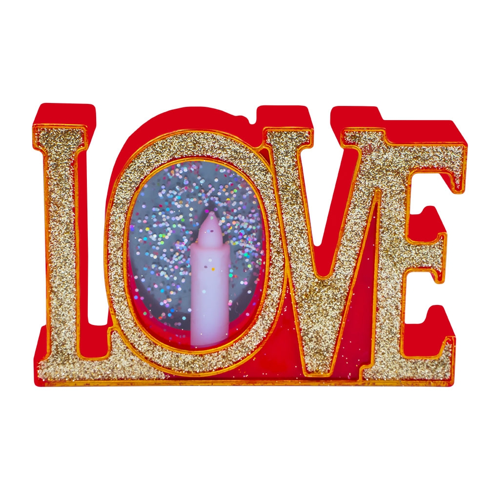 Lumanare ornamentala - Love - imagine 5