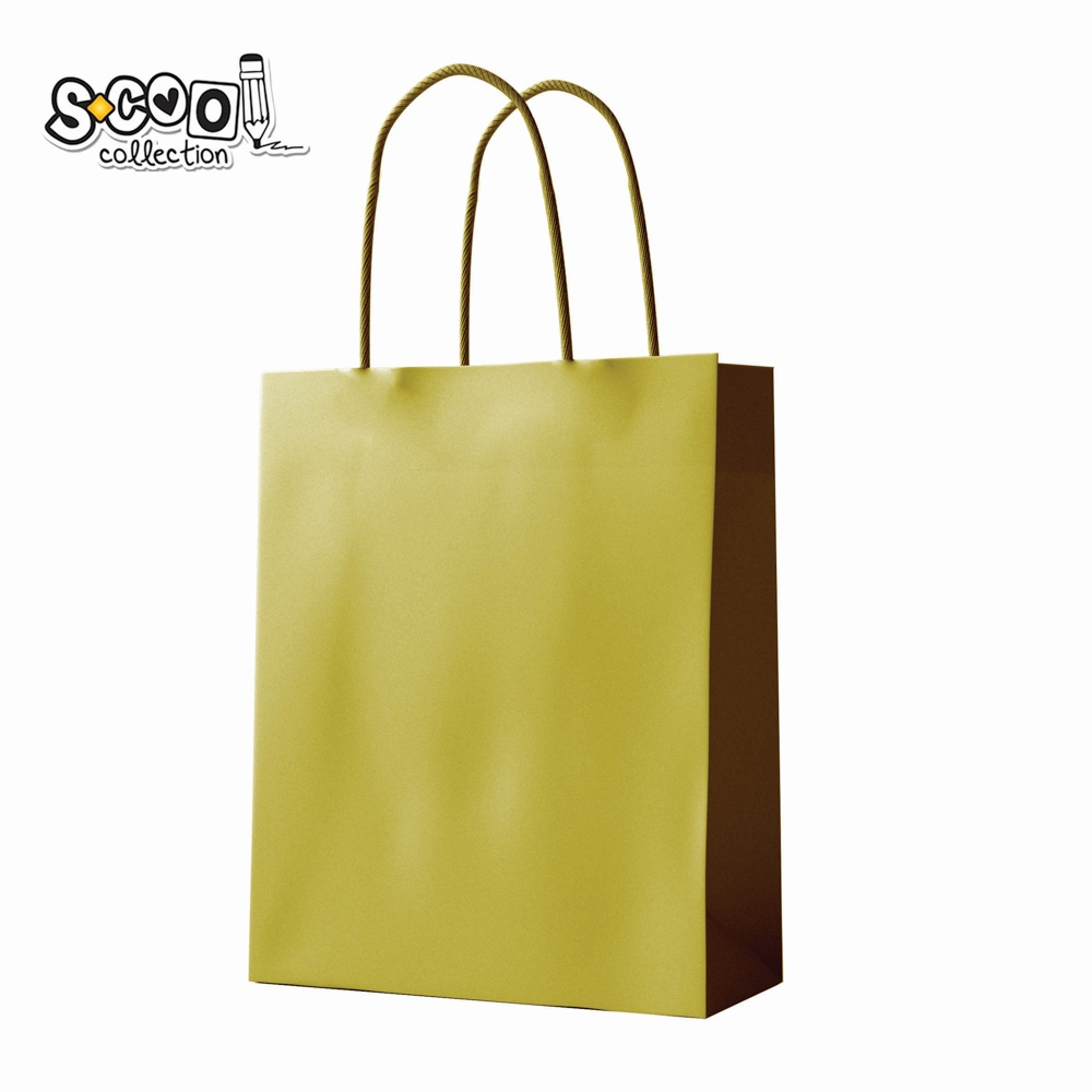 Punga hartie Craft, aurie, 26x32x12 cm, 150 gr - S-COOL