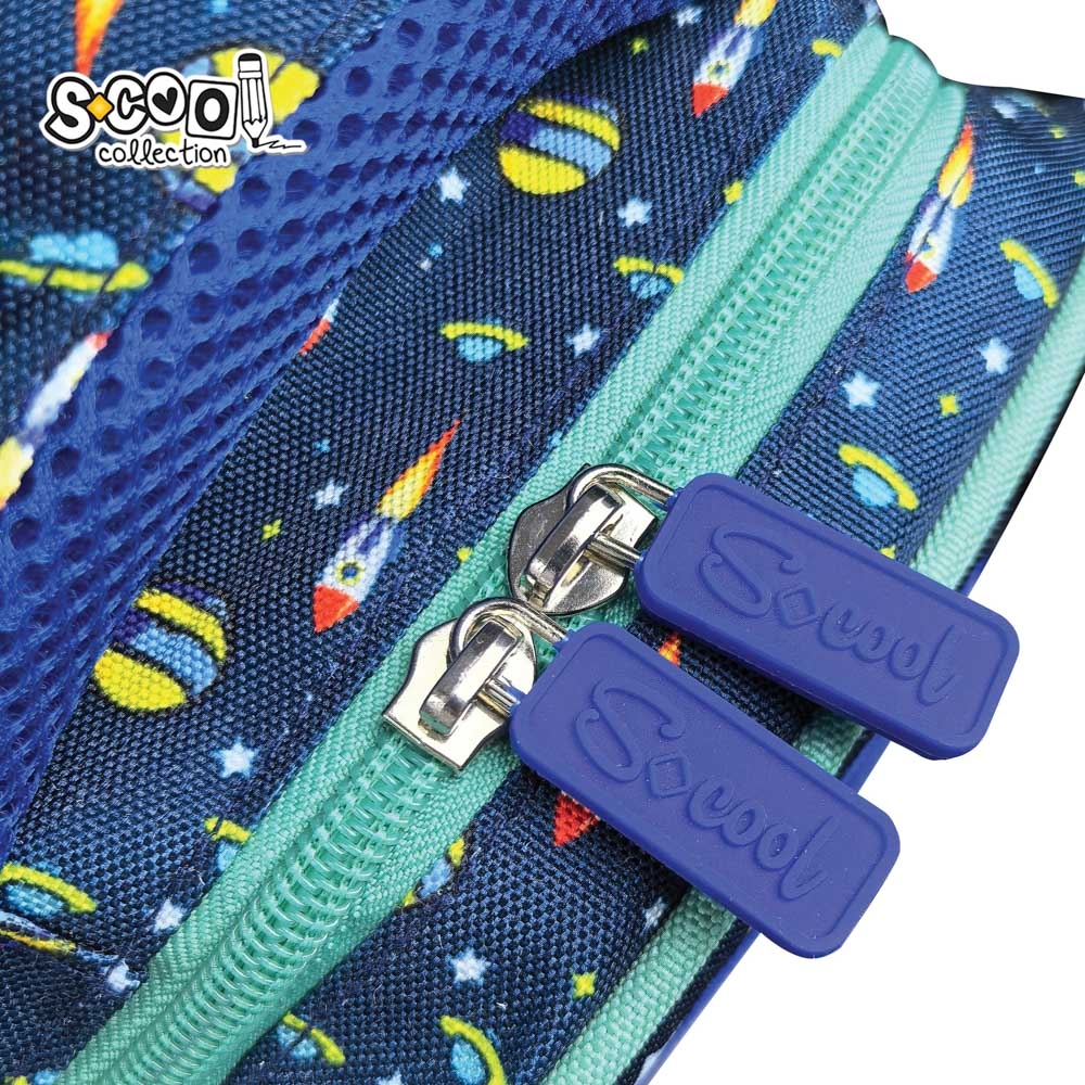Ghiozdan gradinita, 30x25x14 cm, LET’S GO TO SPACE - S-COOL - imagine 6