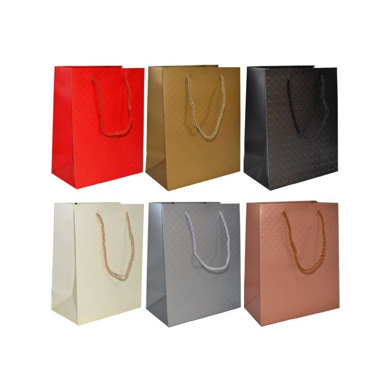 Punga cadou unicolora premium 18x23x10 cm